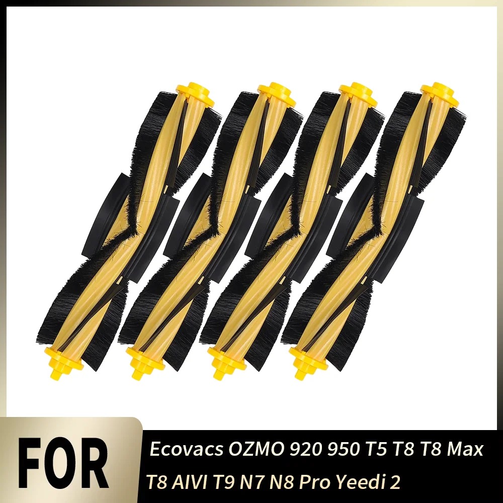 Main Roller Brush For Ecovacs OZMO 920 950 T5 T8 T8 Max T8 AIVI T9 N7 N8 Pro Yeedi 2 Hybrid Durable Deep Clean Spare Accessories