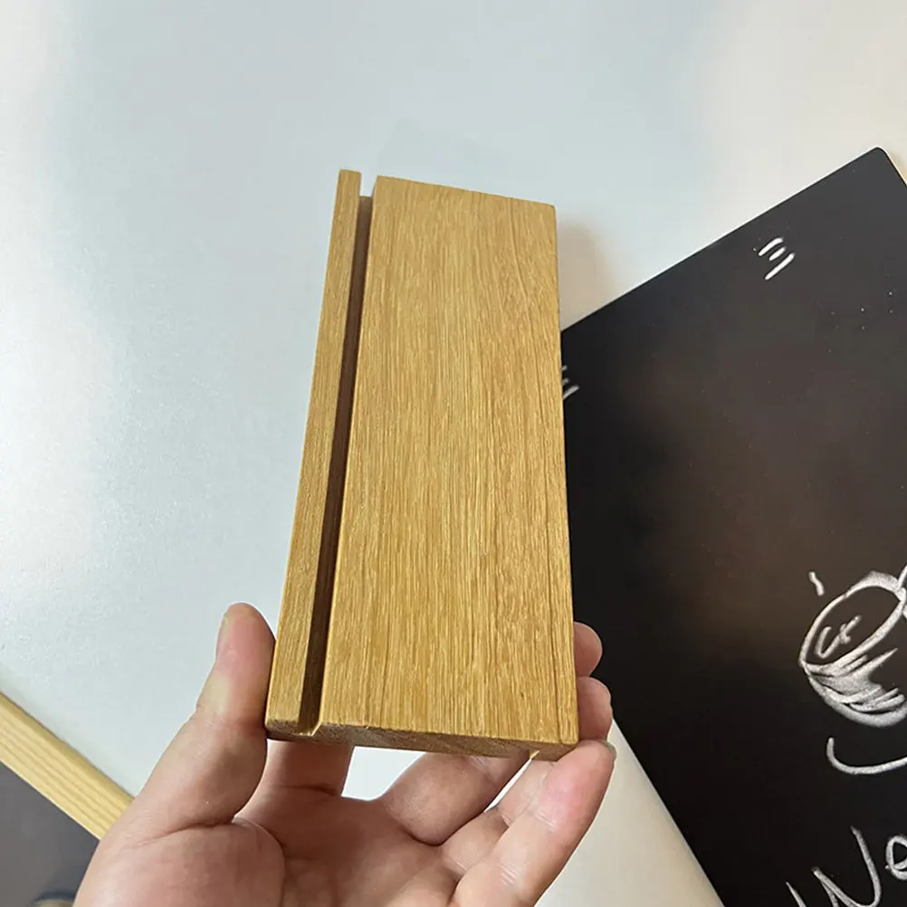 

Reusable Wooden Tabletop Chalkboard Sign Mini Menu Board for Bars Cafes Restaurants Party Events Desktop Display Small