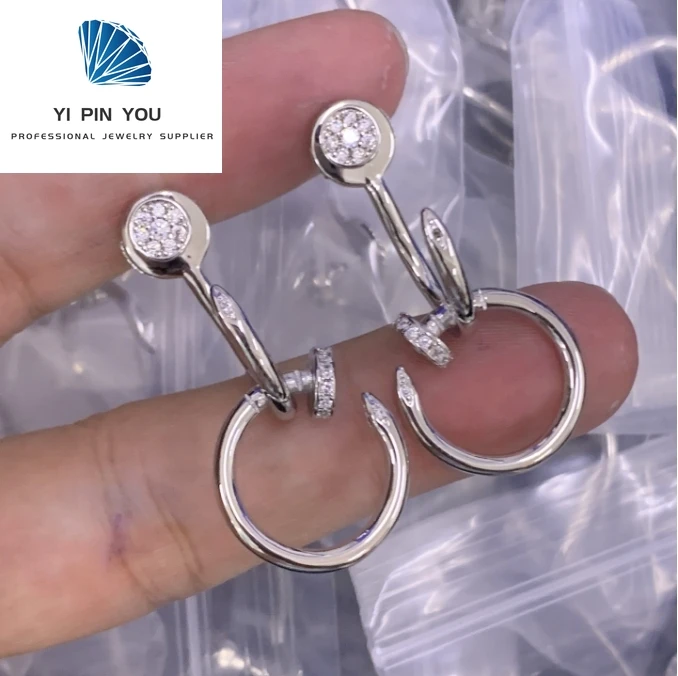 

High Quality High-end S925 Low-key Luxury Daily Versatile Zircon Earrings - Anniversary Gift