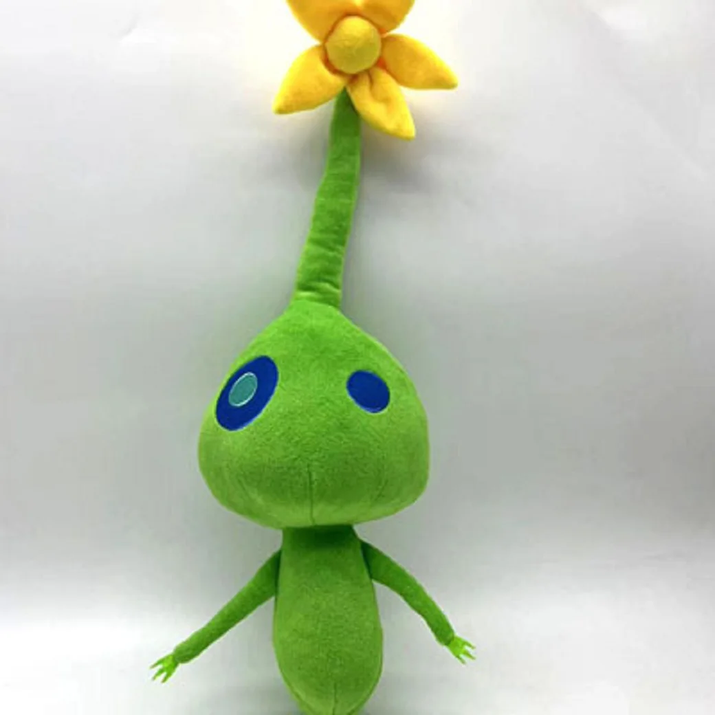 Pikmin Plüschpuppe Spiel Olimar Blume Blätter Knospe Chappy Bulborb Weiches Stofftier Rot Gelb Geschenk für Kinder Fans Geburtstag