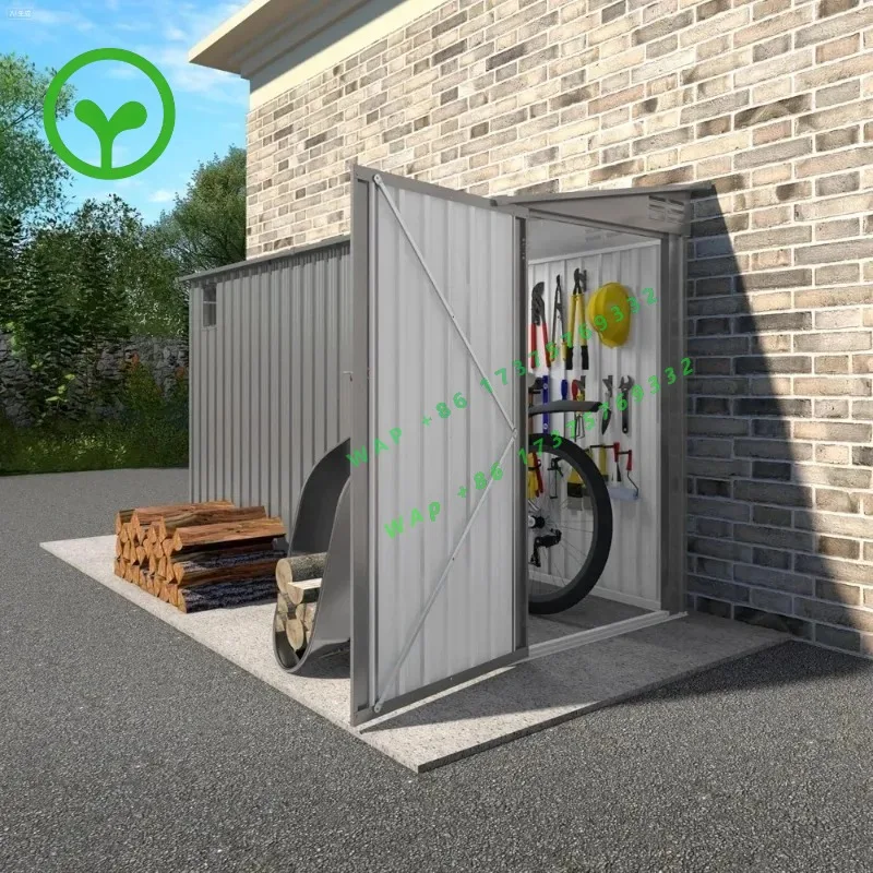 26 StyleOutdoor Storage Shed Steel Garden Shed With Lockable Door & Window