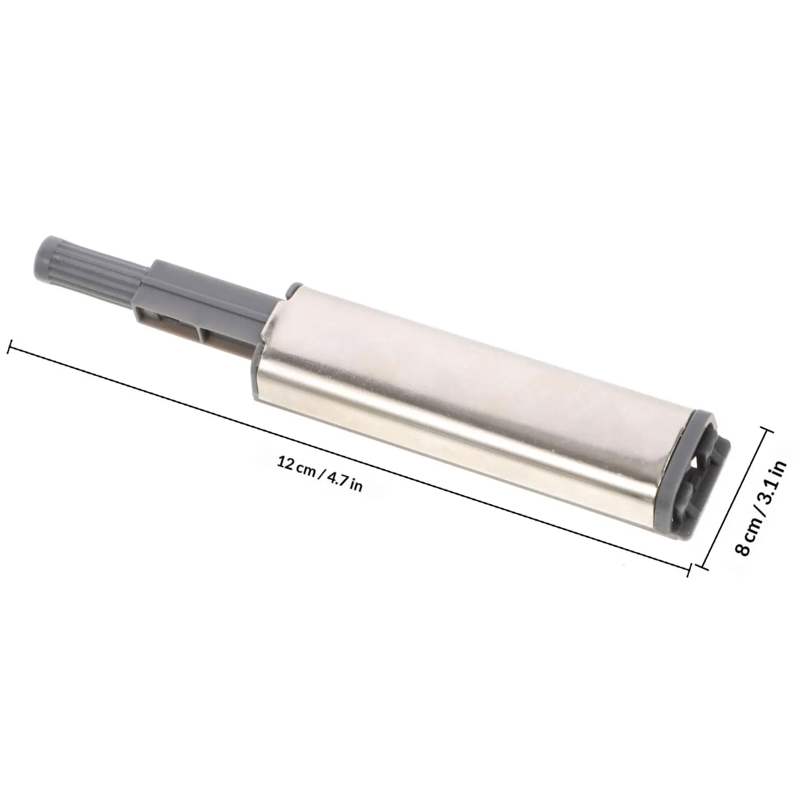 4Pcs Cabinet Door Rebound Latch Push to Open Locking Drawer Cabinet Push Touch Catch Drawer Catch Hidden Door Latch