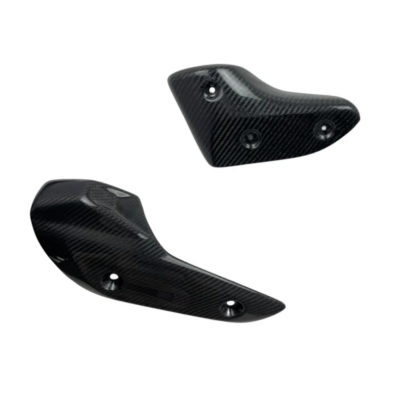 Cubierta de tubo de escape modificado de fibra de carbono Real para motocicleta, protector térmico para Yamaha TMAX560 t-max 530 t-max 560