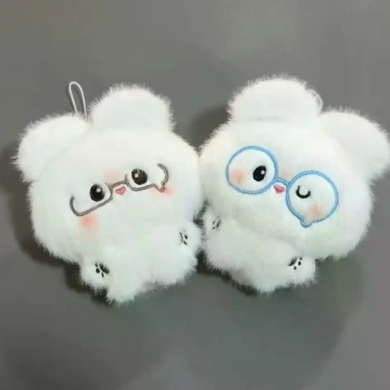 

2 шт., милый кролик, плюшевая игрушка, брелок, мультяшные очки, кролик, мягкая кукла, кулон, брелок для ключей, рюкзак, сумка, декор, подарок для ребенка