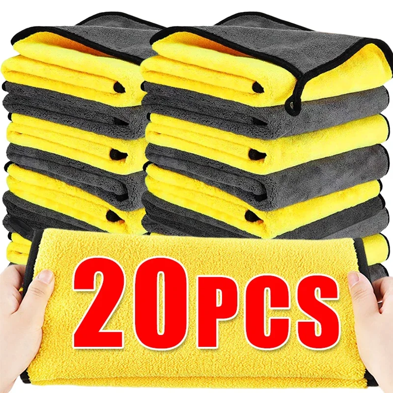 Large Car Cleaning Towel Super Absorbent Thickened Soft Drying Washing Cloths Auto Detailing Microfiber Towels Cleaner Supplies