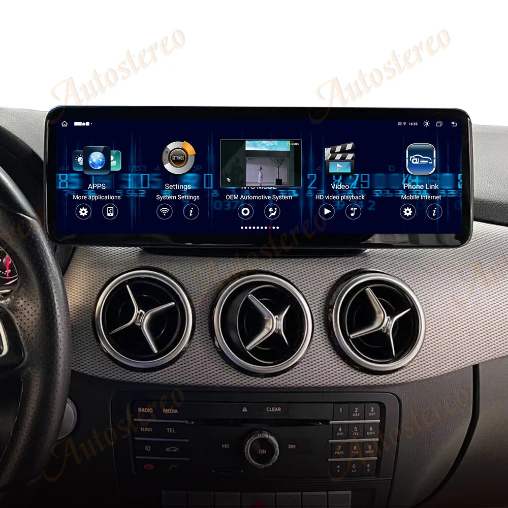 

Andriod 14 Carplay GPS-навигация для Mercedes-Benz B-Class 2015-2018 автомобильный 14,9-дюймовый сенсорный экран мультимедийный плеер автомобильный аксессуар