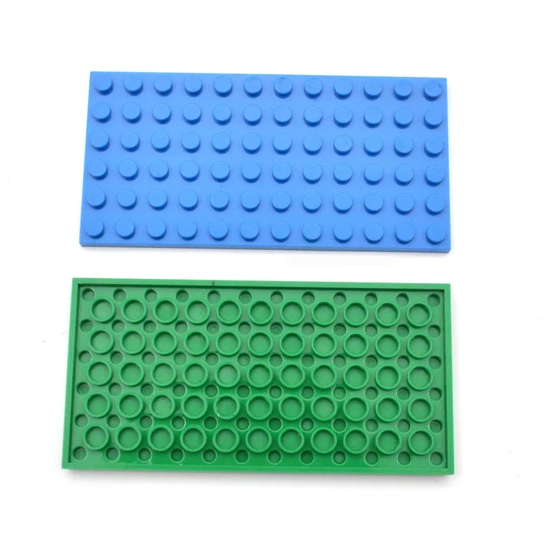 แผ่นฐานต่อบล็อก 10 ชิ้น ขนาด 6x12 จุด แบบคลาสสิก MOC DIY สำหรับตัวต่อเมือง ชิ้นส่วนบล็อกที่ใช้ร่วมกันได้กับ 3028 ของเล่นเด็ก ของขวัญ