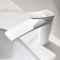 Basin Faucets Black/White/Gold/Gun Gray/Chrome Plated Mixing Faucet Hot Cold Water Washbasin Copper Taps Bathroom Accessories