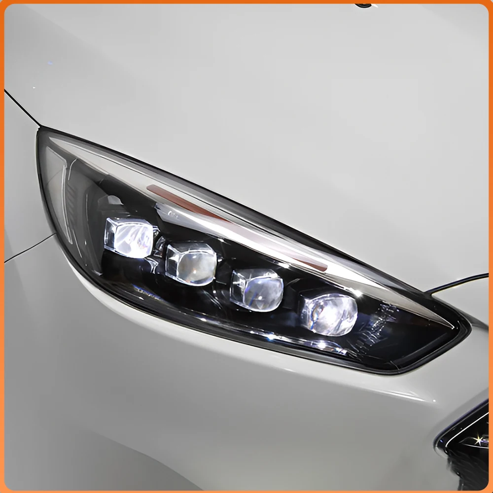 

Для Ford Focus 2015-2018 C346: Комплект светодиодных фар с динамическими четырьмя линзами, высококачественные передние автомобильные фары, аксессуары для тюнинга