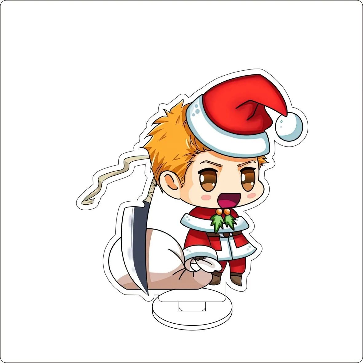Anime BLEACH Kurosaki Ichigo Inoue Orihime Kuchiki Rukia Ishida Uryuu Cos 10CM Acrylic Figure Stand Cute Ornaments Gifts view 2
