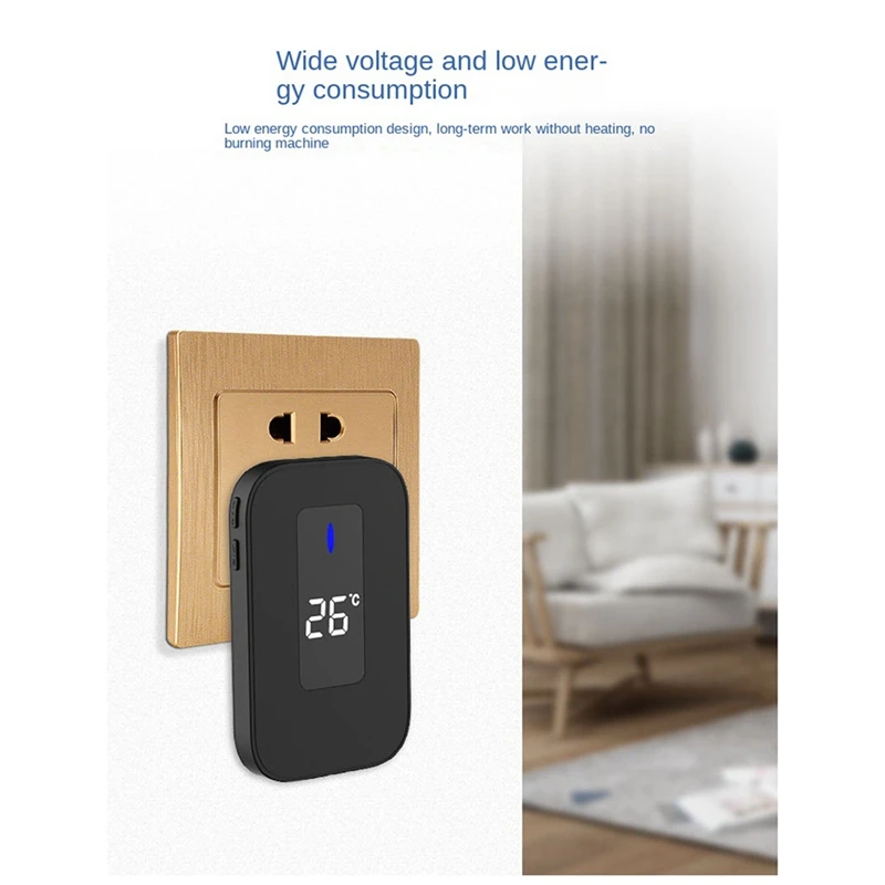 Wireless Doorbell Waterproof Self-Powered 38-Song Doorbell Set Home Outdoor Doorbell With Temperature Display