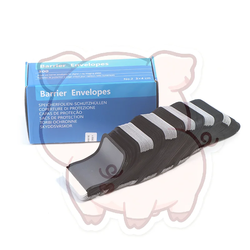 300Pcs/bag Dental Consumables Materials Dental Barrier Envelopes Dental Bags For X-ray Film 2 #C X-ray Film Bags Dentist Lab