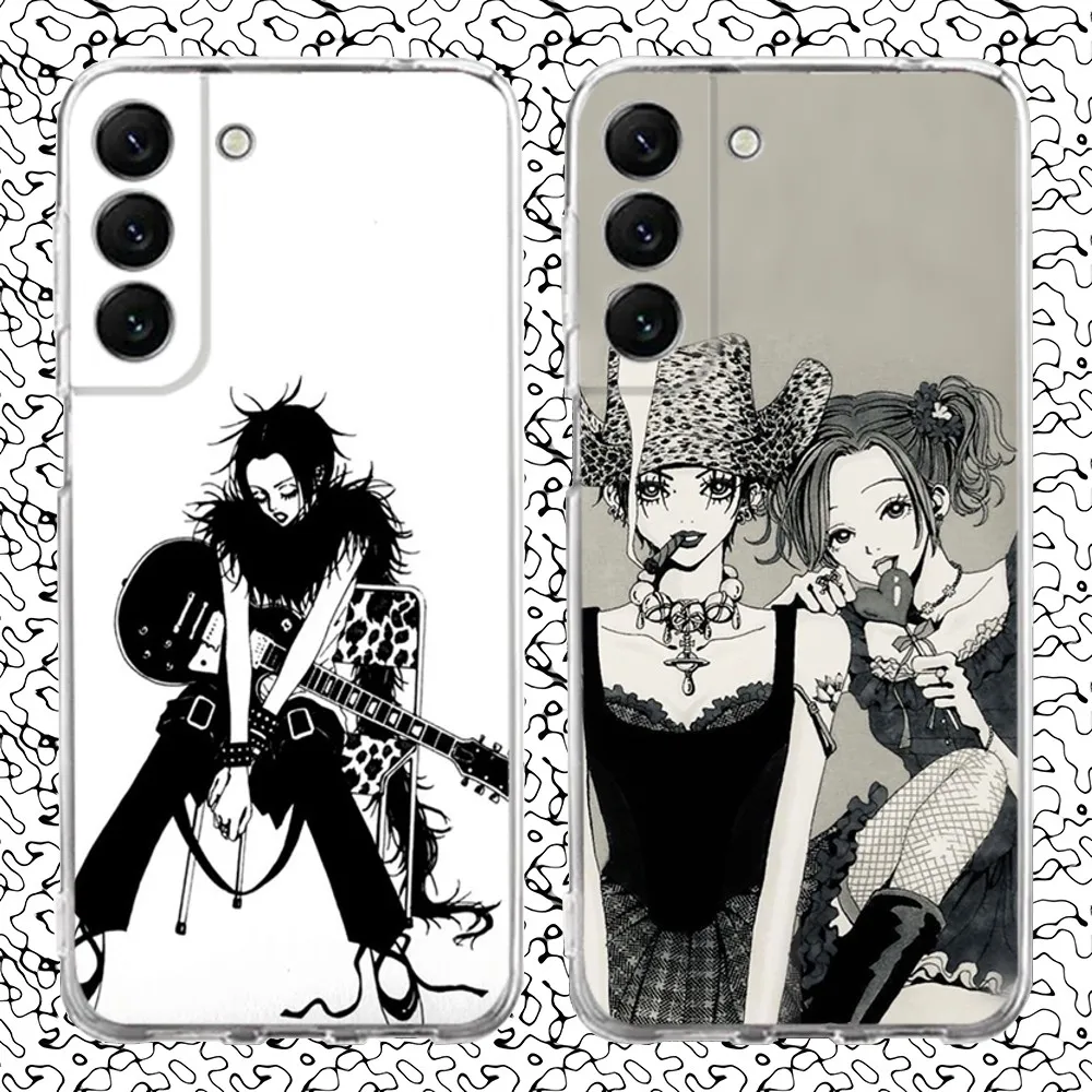 Anime Oosaki N-Nana Phone Case Silicone For Samsung S30,S23,21,22,20 Ultra,S20 FE lite,S10,9,PIus Note20ultra Cover Clear