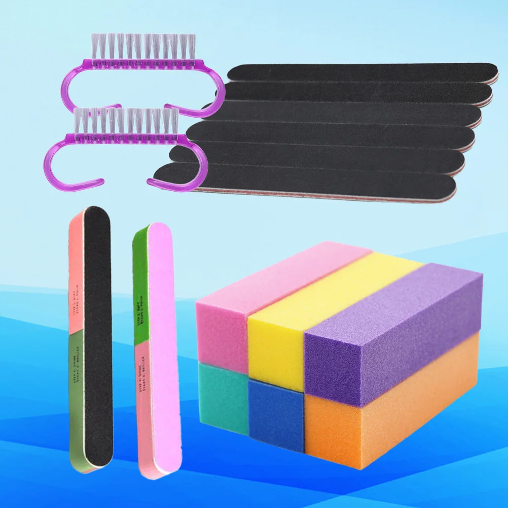

1Set Professional Nail File Buffer Set Rough Grit Polish Form Surface Uv Gel Acrylic Application Manicure Pedicure