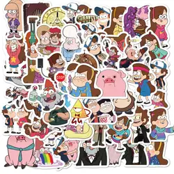 50Pcs Gravity Falls Stickers Kawaii Disney Cute Anime Toys Creative Girls Ipad Phone Stickers Accessory Helmet Graffiti Stickers