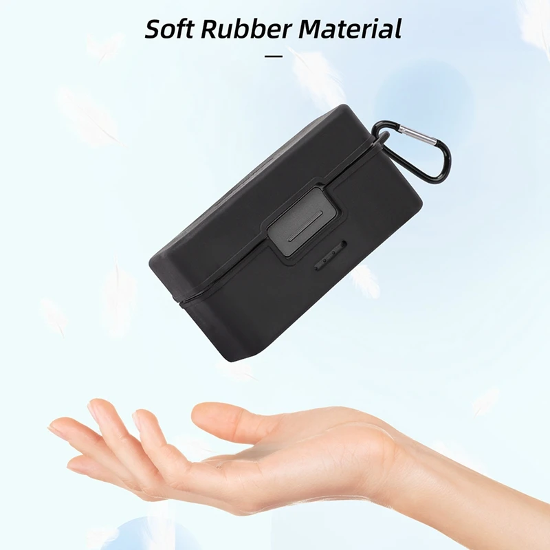 حافظة شحن SUNNYLIFE حافظة واقية للميكروفون اللاسلكي مقاومة للسقوط ملحقات مقاومة للاهتراء لـ DJI Mic 2