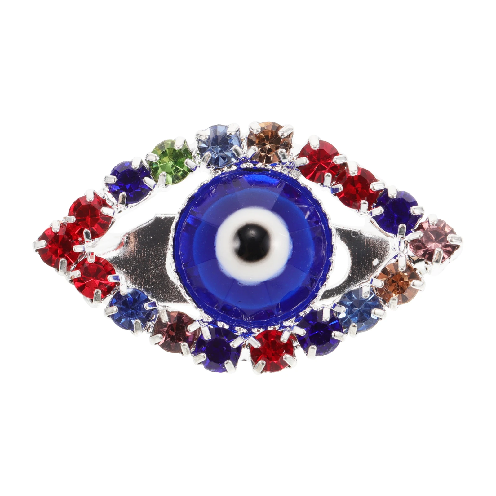 بروش عين الشر سحر سترة طوق كليب دبوس عيون كبيرة حلقة الأوروبية والأمريكية كريستال خمر دبابيس