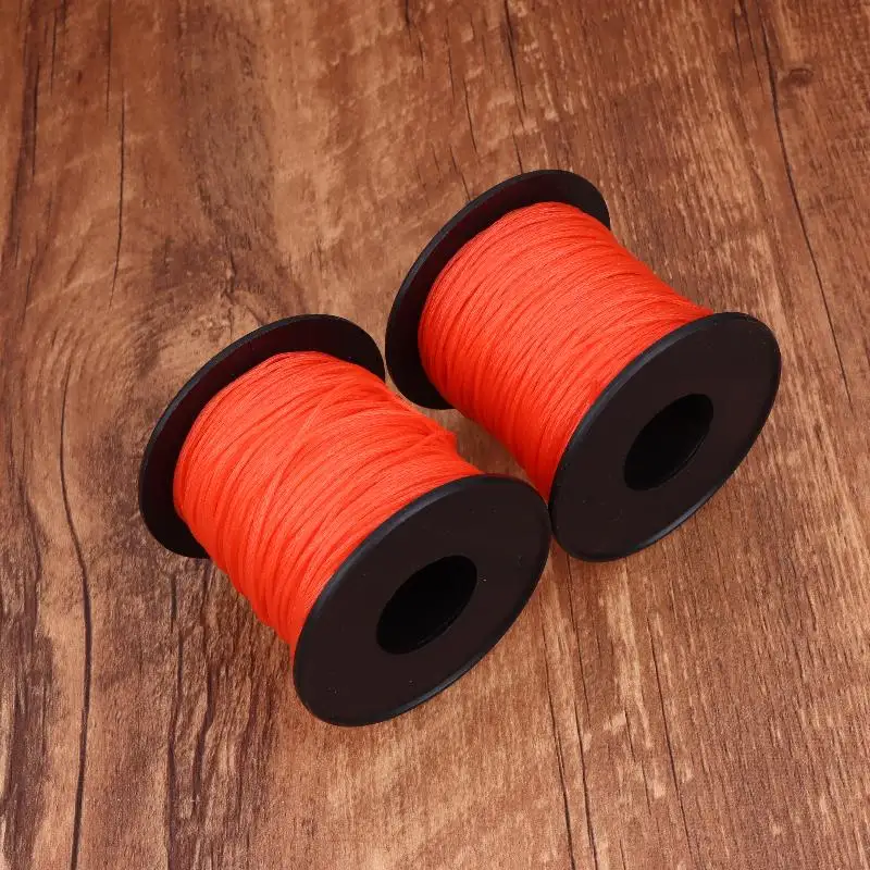 Fil de marquage rouge 50M/rouleau pour la construction, la maçonnerie, le jardinage, le bricolage, le camping, l'escalade, la randonnée et la corde à linge