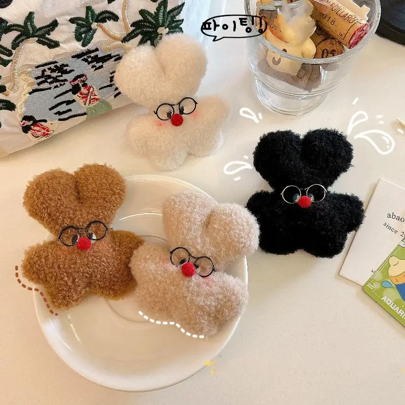 جميل الكرتون الأرنب دمية قلادة أفخم المفاتيح لطيف مضحك لينة محشوة دمية زخرفة لعبة ظهره شنقا الديكور الهدايا