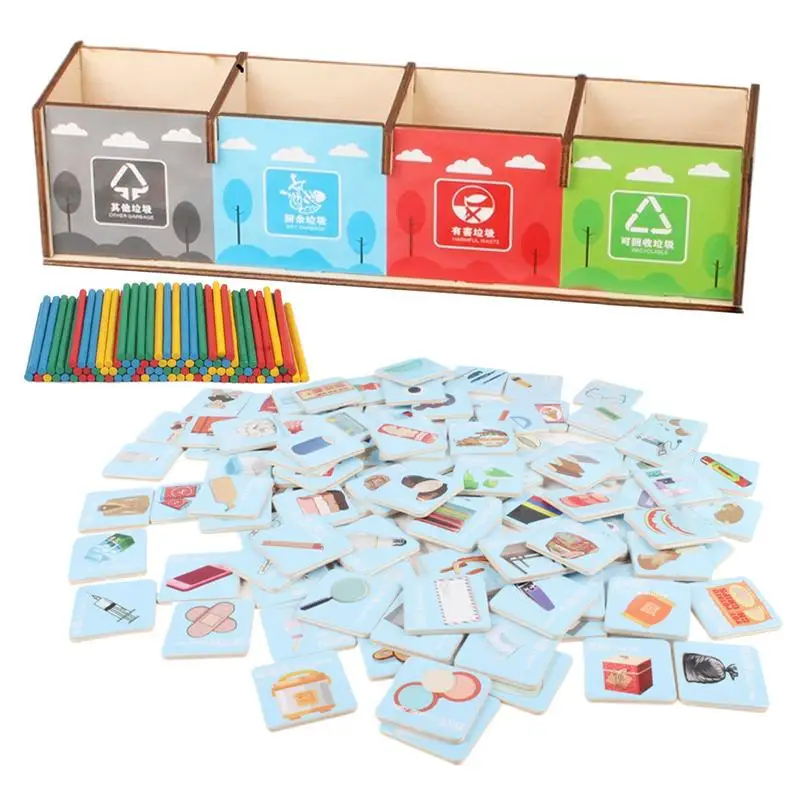 

Trash Sorting Toys Recycle Sorting Early Education Toy Multifunctional Interactive Kids Play Set Interactive Kids Play For Fun