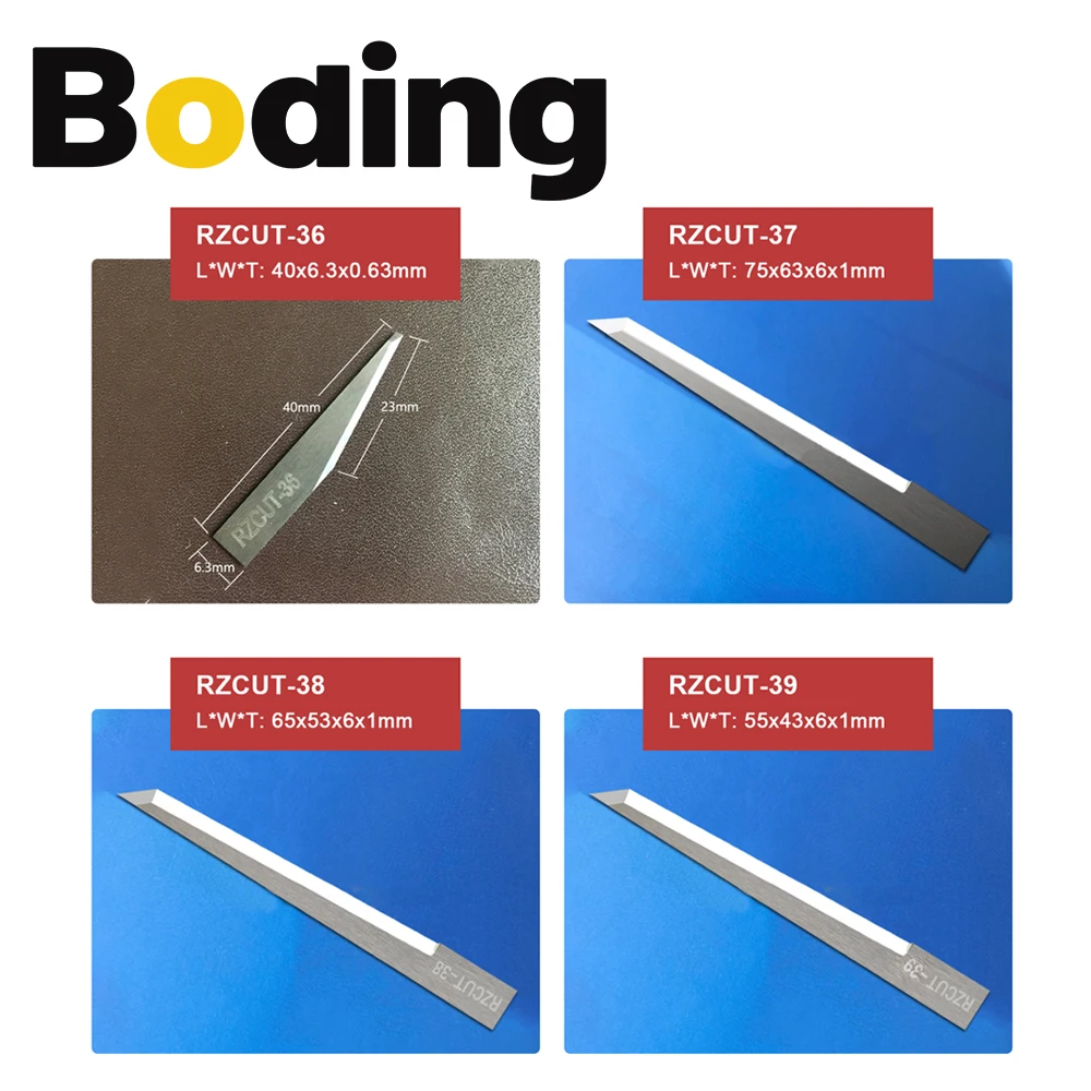 

BODING RZCUT 01-39 Лезвие из вольфрамовой стали Вибрационный нож Режущее лезвие для станка для резки вибрационного ножа с ЧПУ Подходит