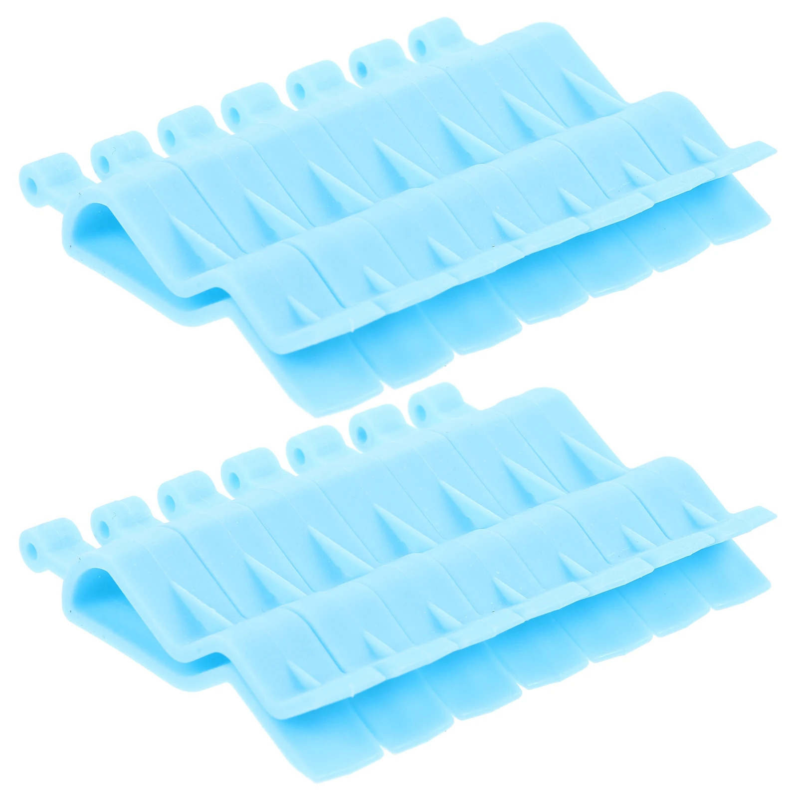 

20pcs Clips Blue Trash Can Clamps Waste Basket Garbage Bag Clips Holders Durable Plastic Garbage Bin Clip Plastic Home Use