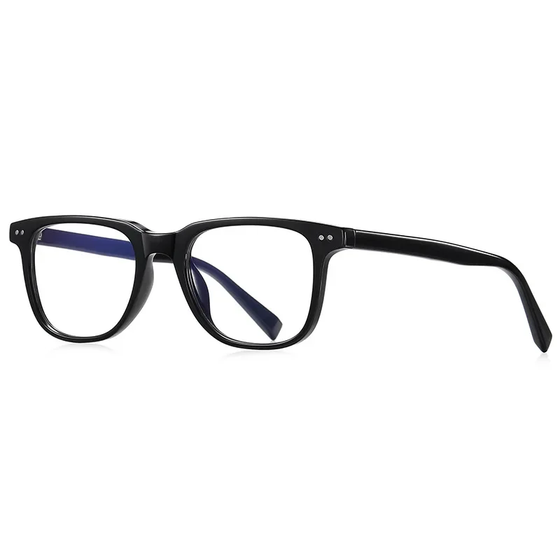 Anti Blue Light Computer Glasses Simple Square Eyeglasses Frames Korean Style Unisex TR90 Willow Nail Glasses Frame in Stock