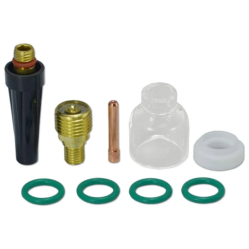 TIG Gás Lens Collet Corpo, Tocha de soldagem TIG, Cup 5, 598882, Kit de tamanhos sortidos para DB SR WP 9, 20, 25, 45V42, 13N21, 9pcs