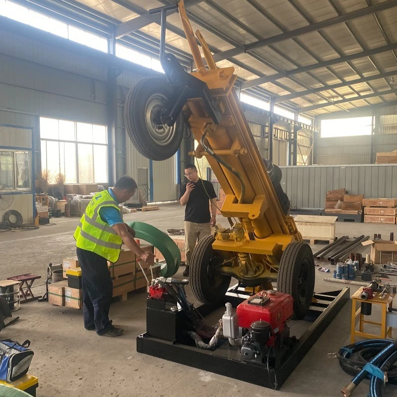 

Quality Crawler Pneumatic Water Well Drilling Rig Multifunctional Borehole 100m 200m Drill Rig Water Well Drilling Rig Machine