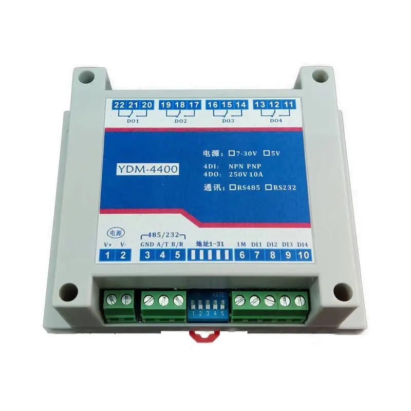 4400 Switch Quantity Acquisition RS485 Relay Output Module RS232 Intelligent Control PLC Expansion Modbus
