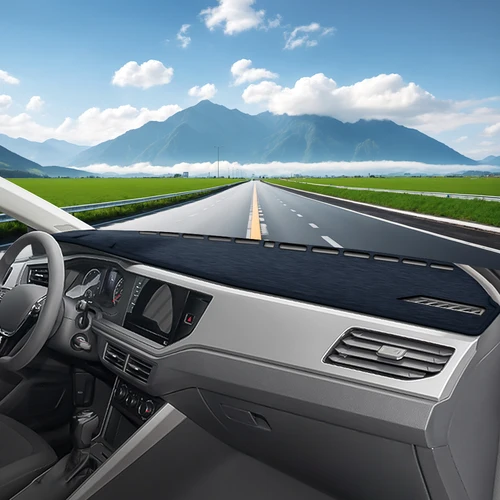 Imagen 2 del producto Para Volkswagen VW Polo AW AW1 MK6 2017 2018 2019 2020 2021 2022 2023 2024 2025 tablero de coche parasol cubierta almohadilla Accesorios