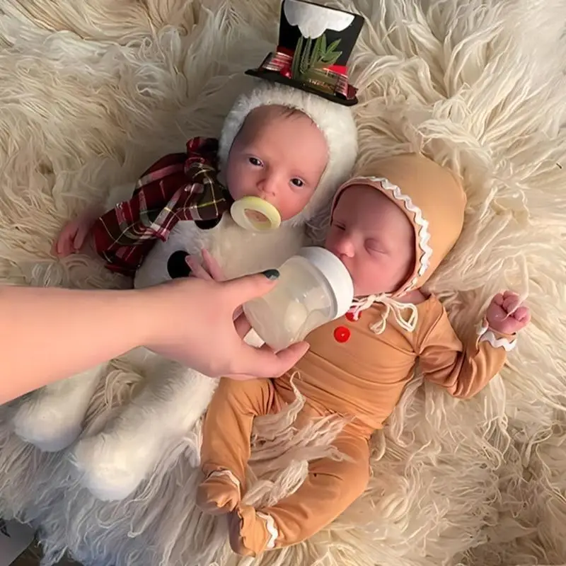 U13F 1 Set ropa fotografía recién nacida con mamelucos, accesorios accesorios fotos fotos para bebés navideños