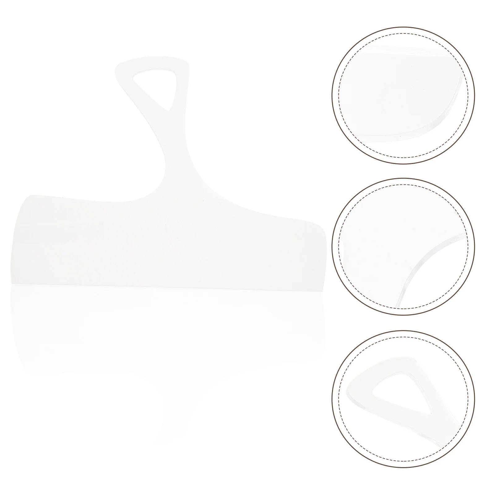 قالب مقبض لوح تقطيع أكريليك مقبض لوح فحم كبير استنسل أداة إمداد المطبخ النجارة القابلة لإعادة الاستخدام #3