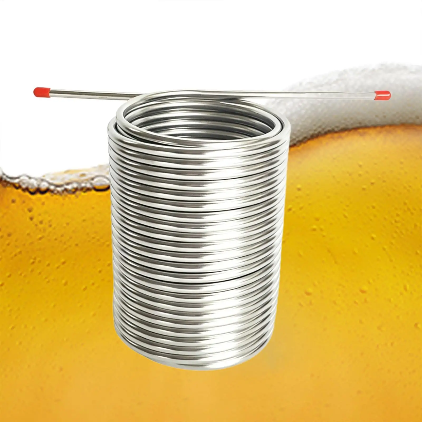 Tubing Coil for Tub and Beer Coolers 20m Stainless Steel Immersion Wort Chiller for Quick Heat Exchange