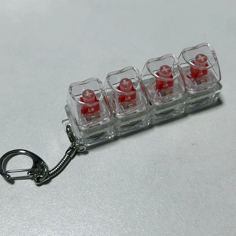 Relaxant 4 touches Keycap pincement jouet doigt clavier bricolage bouton Keycap mécanique soulagement du Stress bouton Clicker jouet