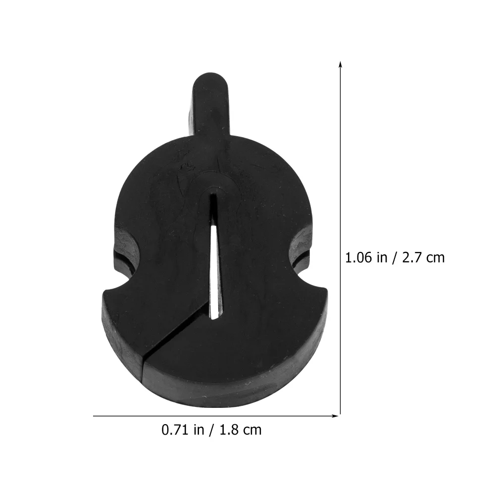 

6pcs Rubber Violin Small Practical Mute For Practice Durable Lightweight Easy Install Replacement Perfect For Beginners