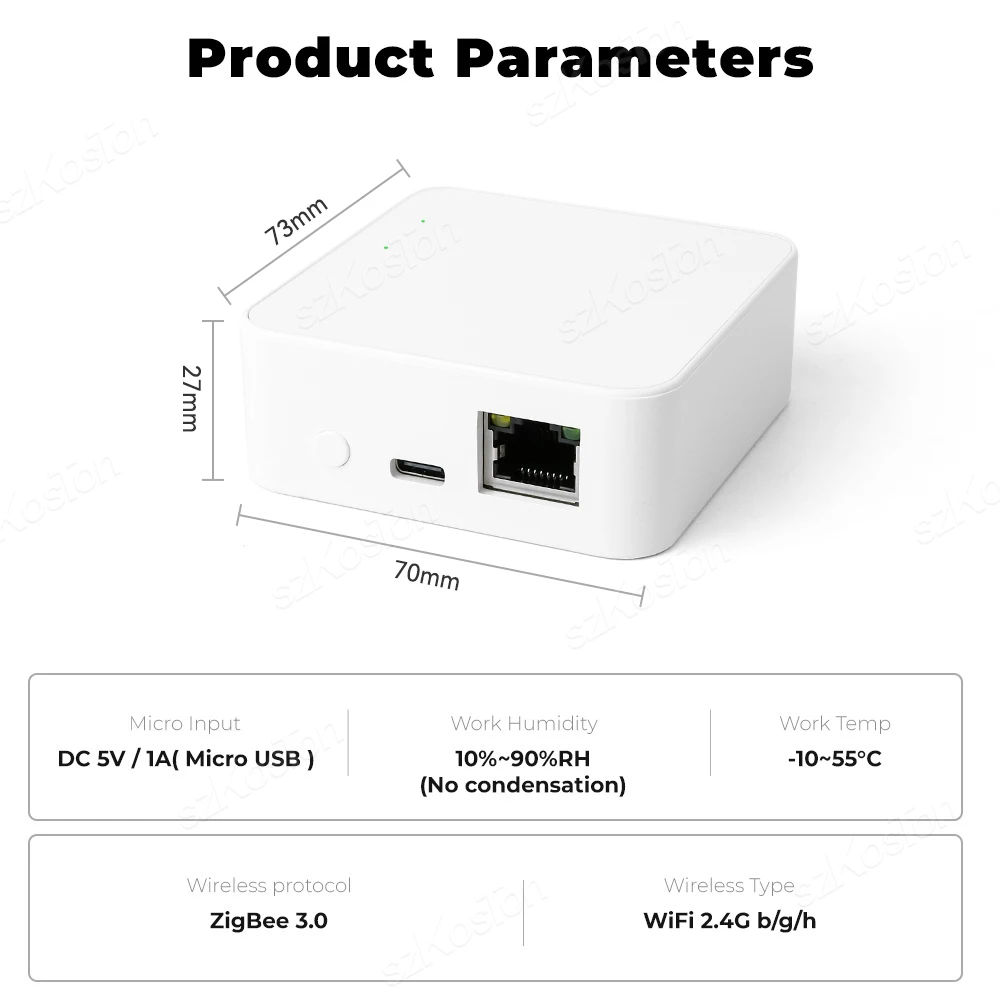 Tuya Zigbee 3.0 brama Hub bezprzewodowy przewodowy inteligentny mostek do pilot aplikacji sterowania życiem z asystent Google Alexa