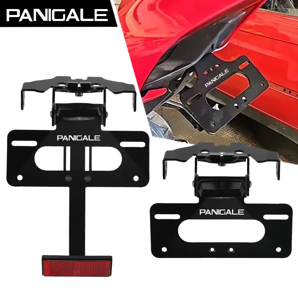 

License Plate Holder Bracket Rear Tail Tidy Fender Eliminator For Ducati Panigale V2 Panigale V4 S R SP 2018-2025 2024 2023 2022