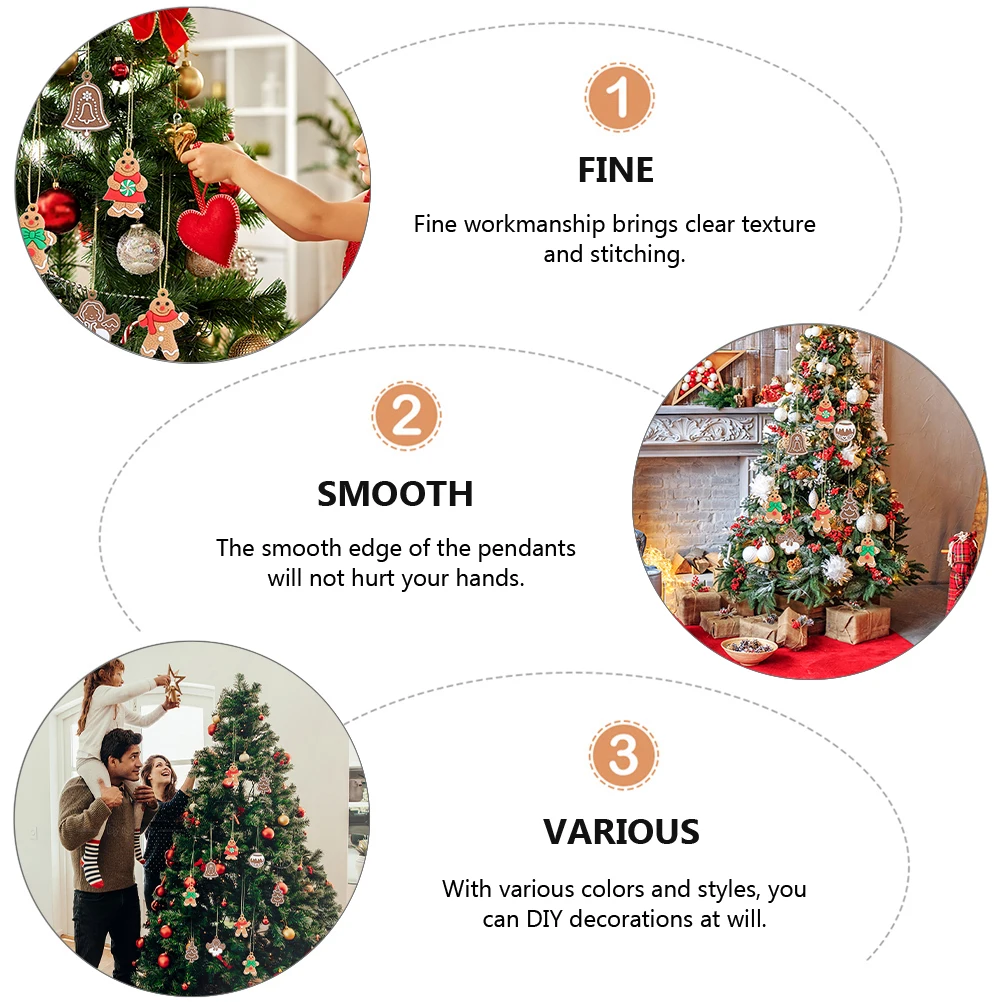 

Gingerbread Man Decor Christmas Decors Tree Pendant PVC Decoration Snowflake Pendants Party Supplies