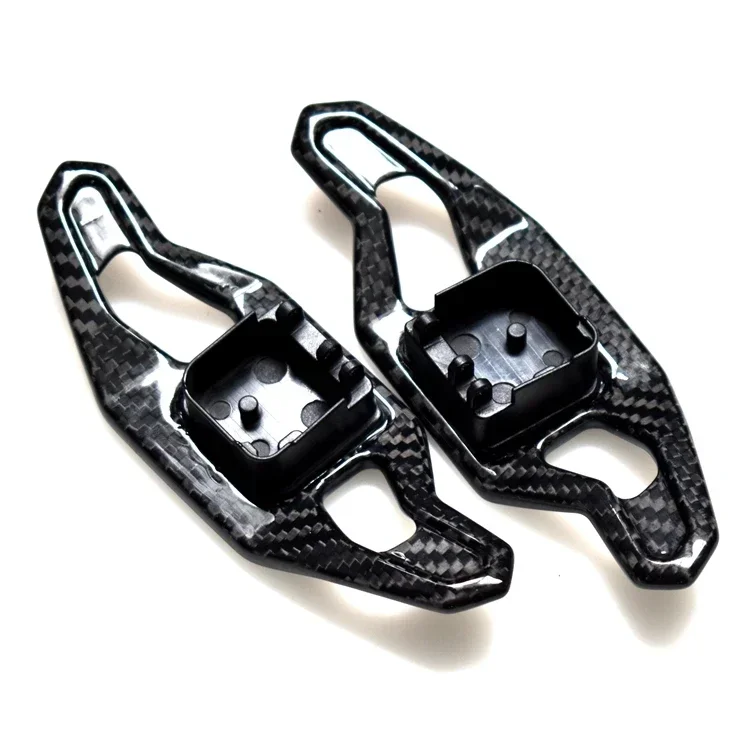 Nouveau Style de remplacement de volant intérieur en Fiber de carbone noir Extension de manette de vitesse pour 2013-2017
