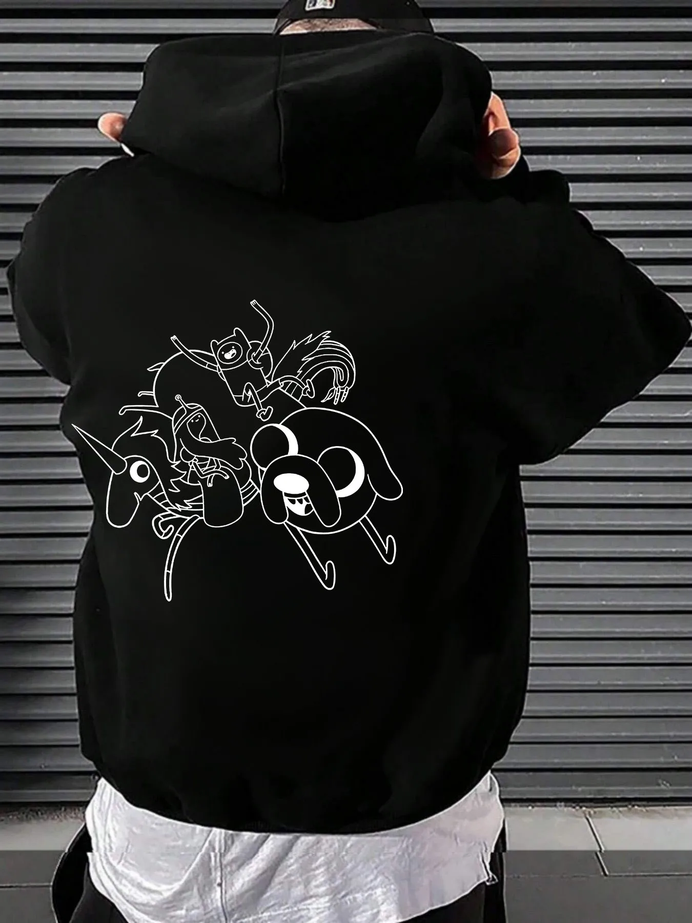 سويت شيرت كاجوال بغطاء للرأس للرجال لربيع وخريف - بلوفر ناعم ودافئ مع غطاء رأس قابل للتعديل، مناسب مريح للتنقل اليومي وعطلة نهاية الأسبوع #4