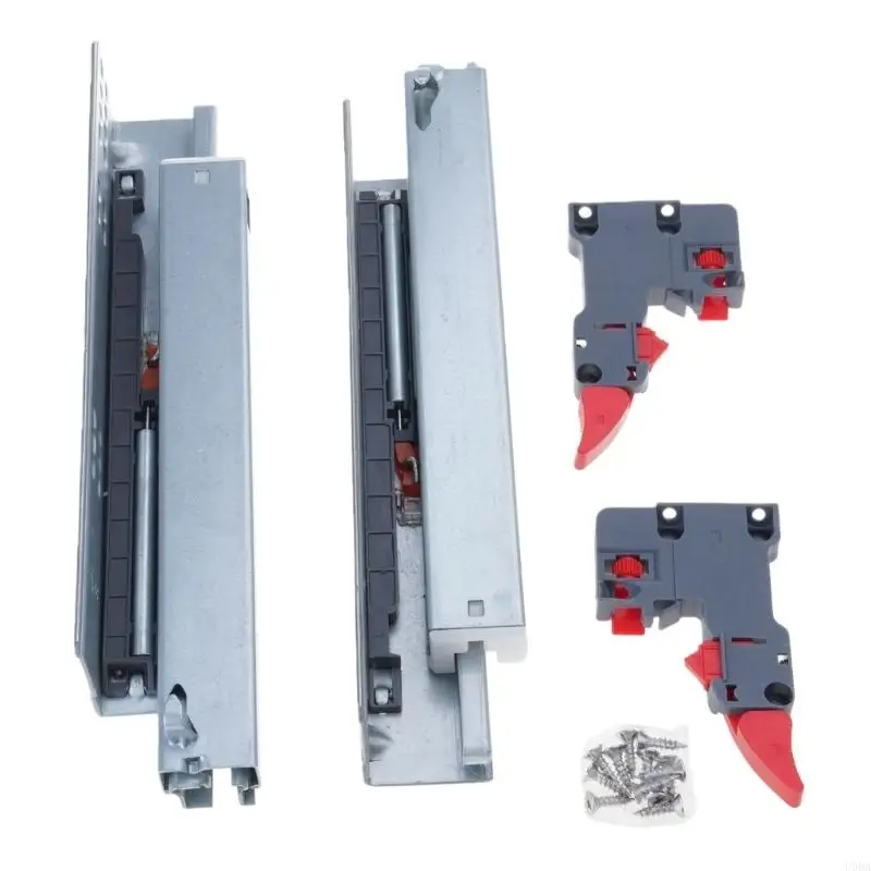  Pair Undermount Soft Close Drawer Slides Full Extension Cabinet Rails for Home