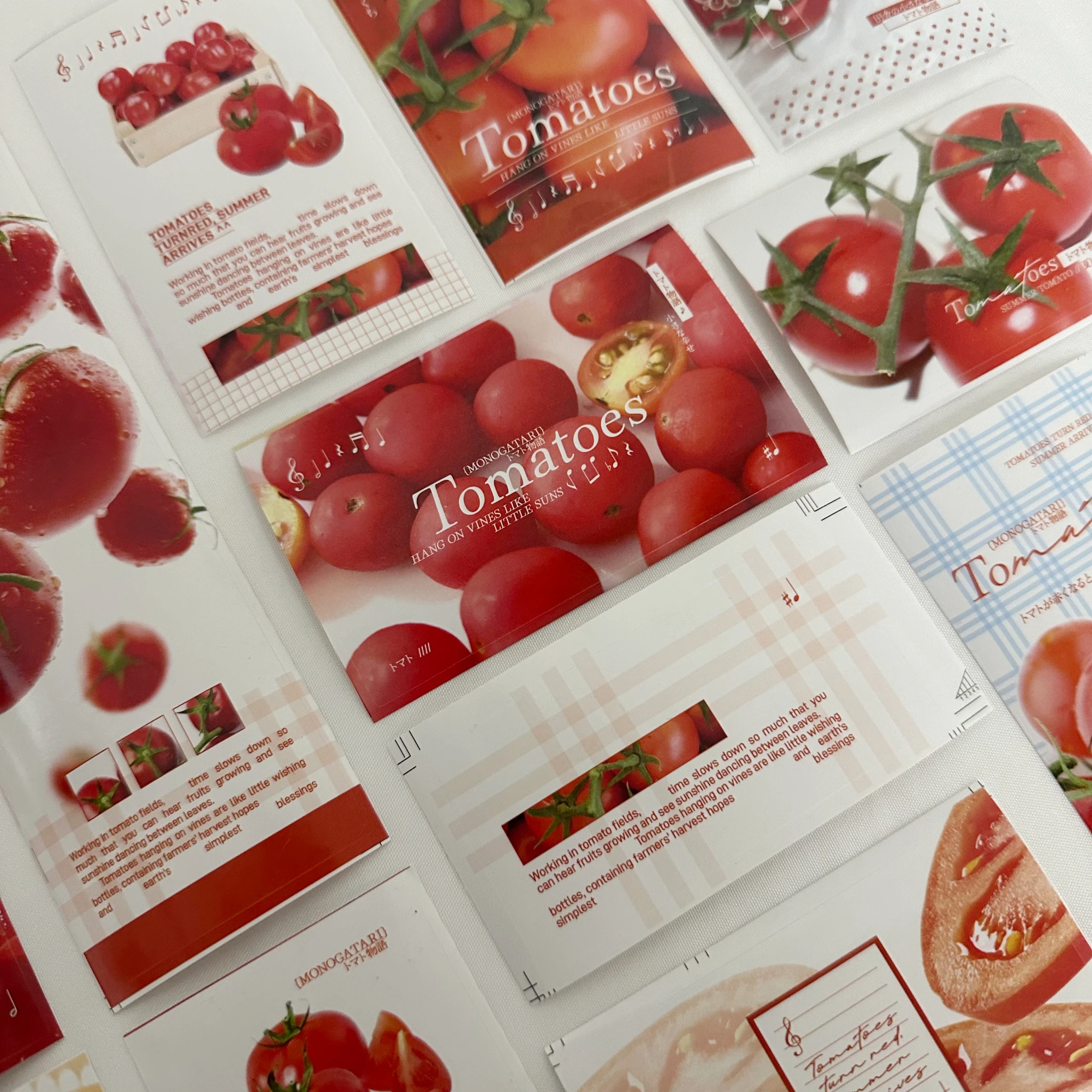 

80pcs Creative Stickers Set-Red Tomatoes Design- DIY packaging decorating Photo Card Stickers Gift Packaging Decorative Stickers