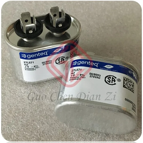 Original new 27L571 new original spot capacitor motor start 4uf 370VAC Genteq warmly for 1year 1pcs