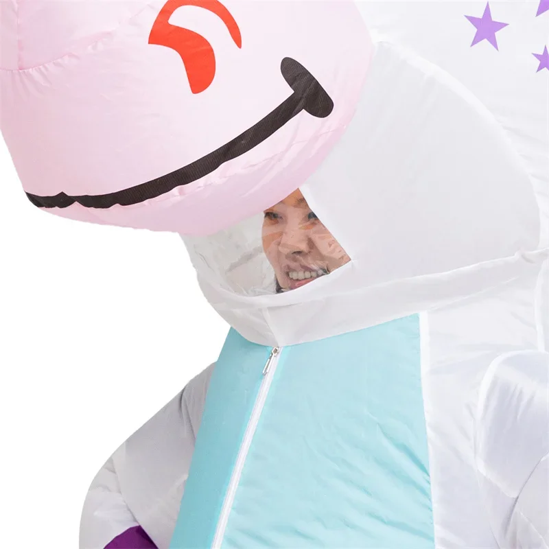 Disfraz de unicornio inflable para adultos, disfraz de arcoíris para Halloween, Carnaval, mascota, Purim, regalo de Cosplay de Navidad