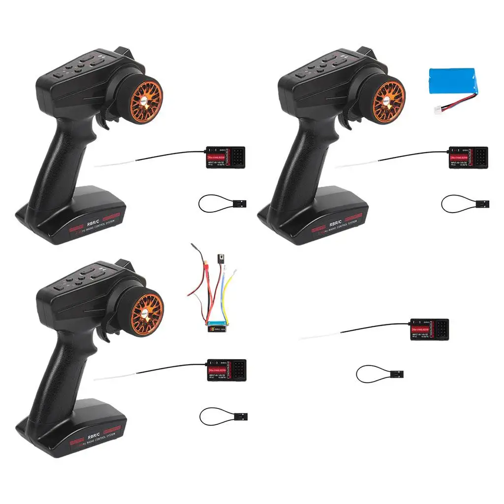 RC 2.4G 4Channels Radio System Transmitter with Receiver for RC Car Boat