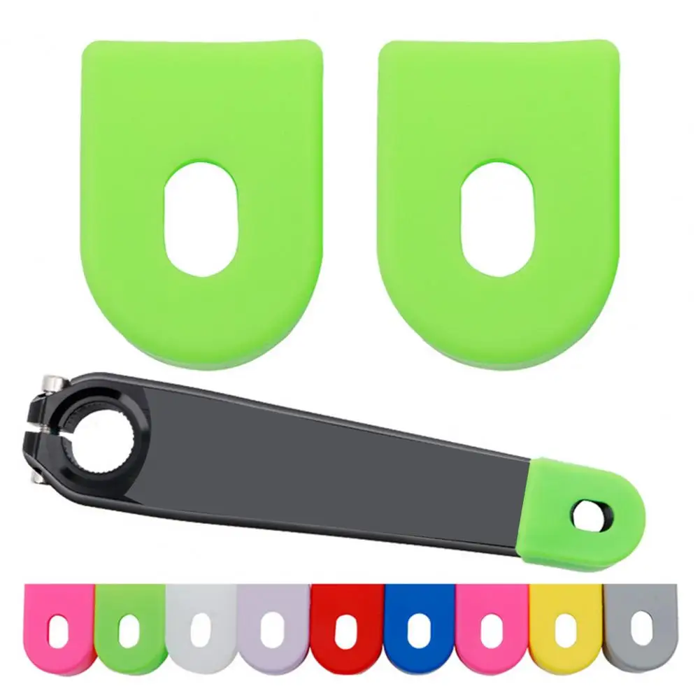 1 Pair Professional Anti Corrosion Crank Protectors Lightweight Crank Boot Vibrant Color Crankset Cover Bike Supplies