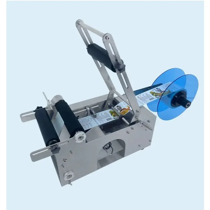 Semi-automatic Round Bottle Labeling Machine with Coding Function Self-adhesive Roll Label Single Label