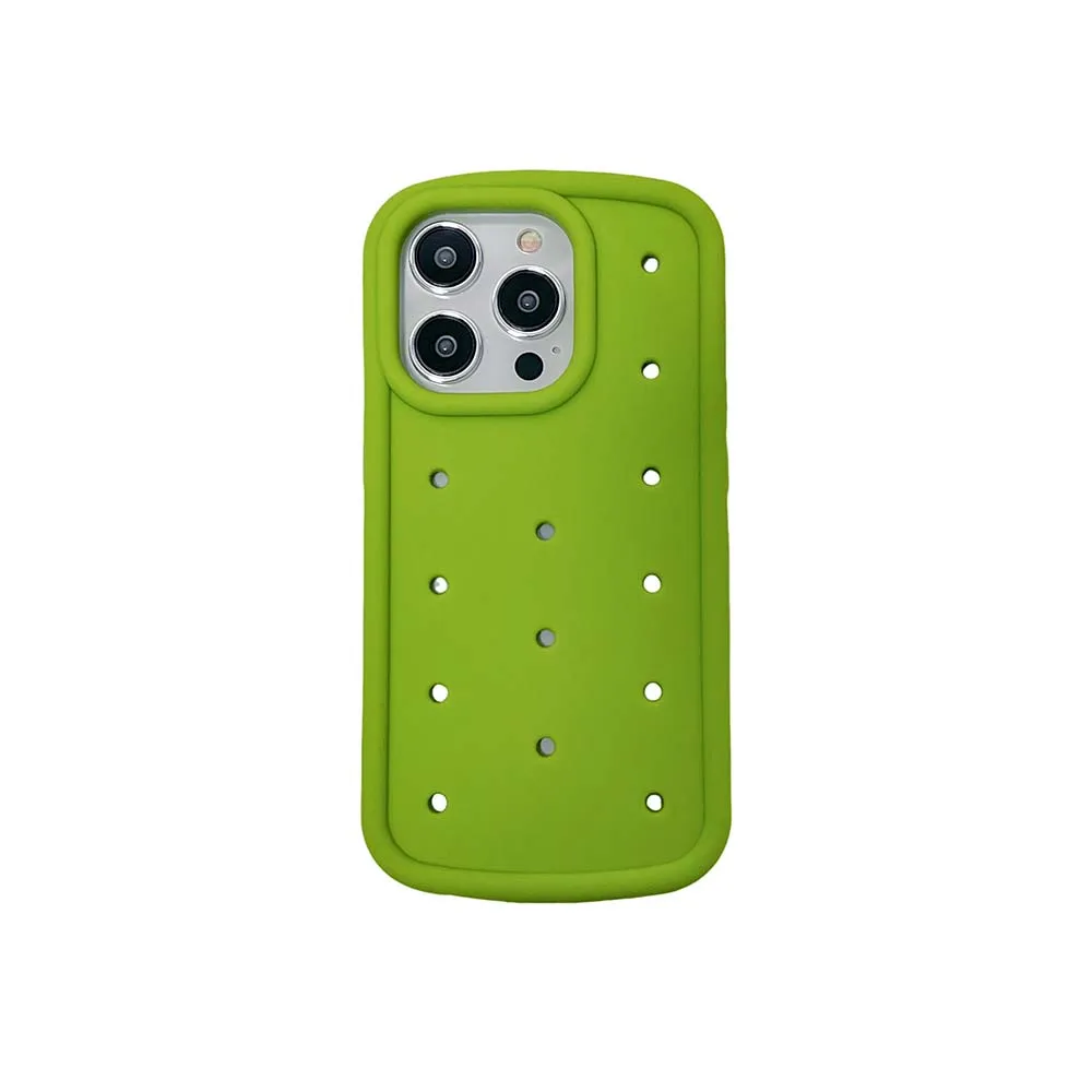 Fat Style Hole Case For iPhone 15 14 13 12 11 Pro Max Soft Silicone Shockproof Fashion Cover Skin