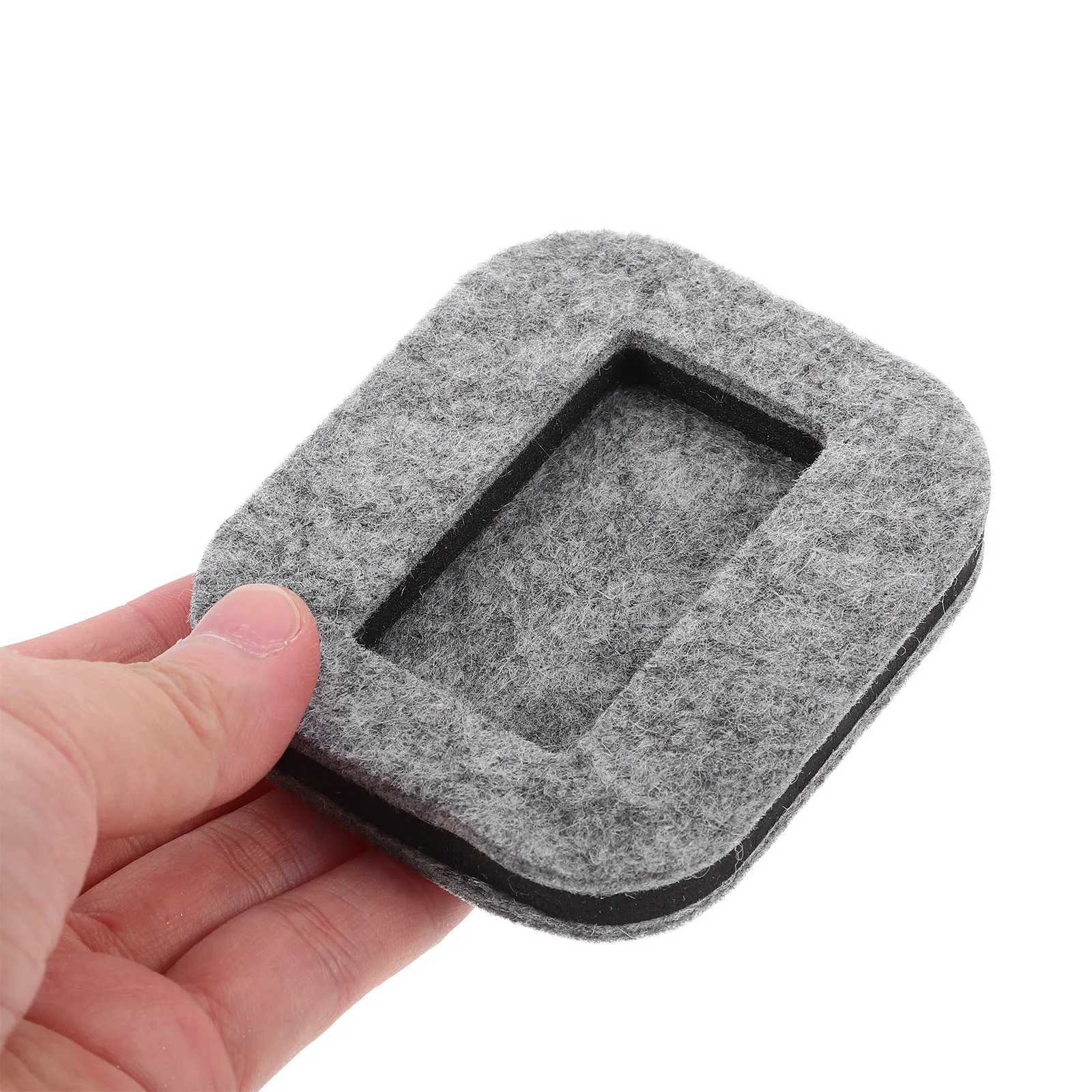 4Pcs Sturdy Felt Furniture Coaster Pads Chair Stoppers Wheel Covers Anti-Slip Floor Protector for Hardwood Laminate Carpet